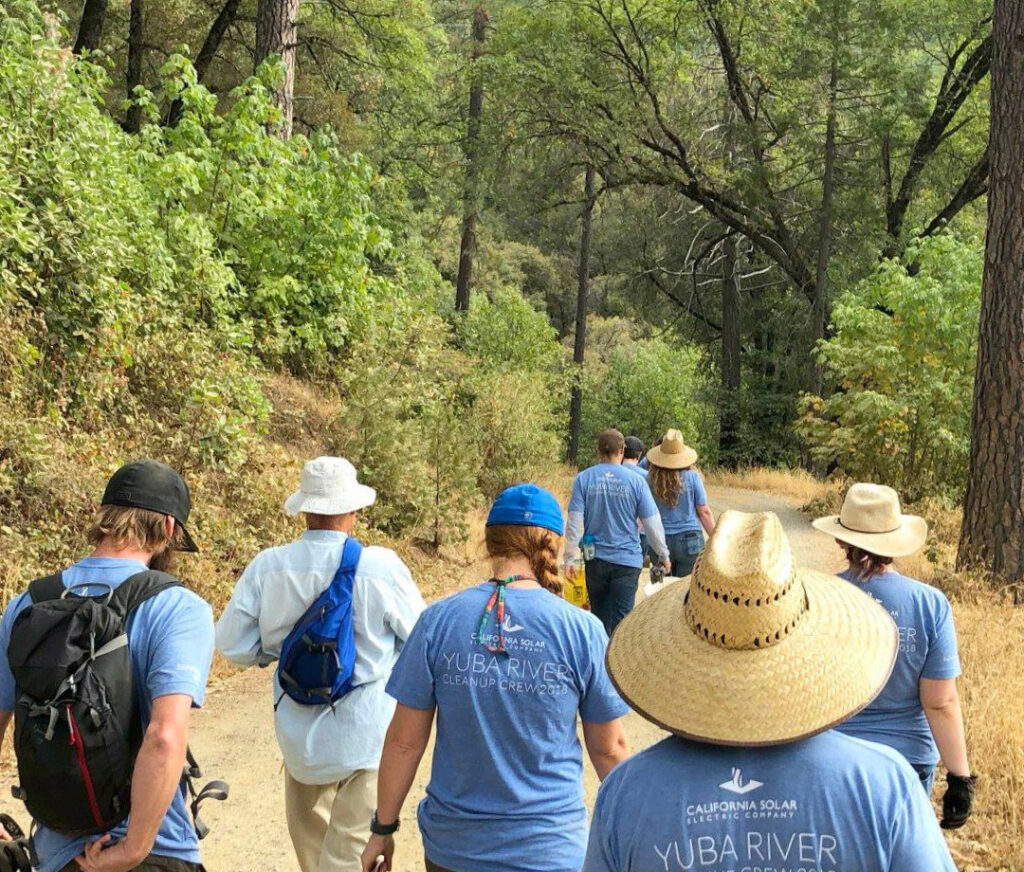 CalSolar participating in the Yuba River Cleanup